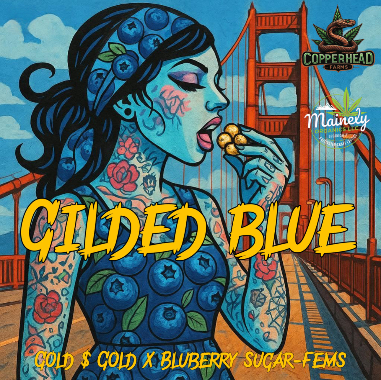 Gilded Blue