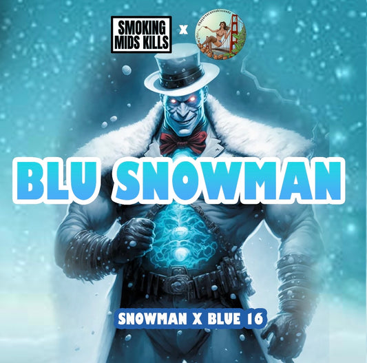 Blue Snowman